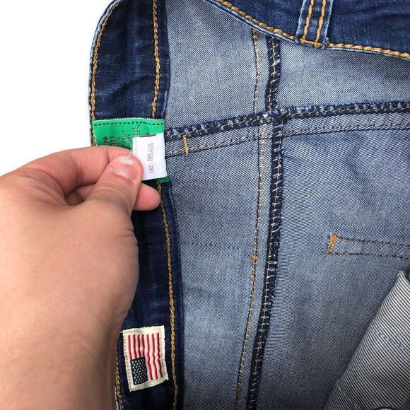 TRUE Religion Jeans Size 34 BILLY SUPER BIG T Blue - Picture 6 of 10